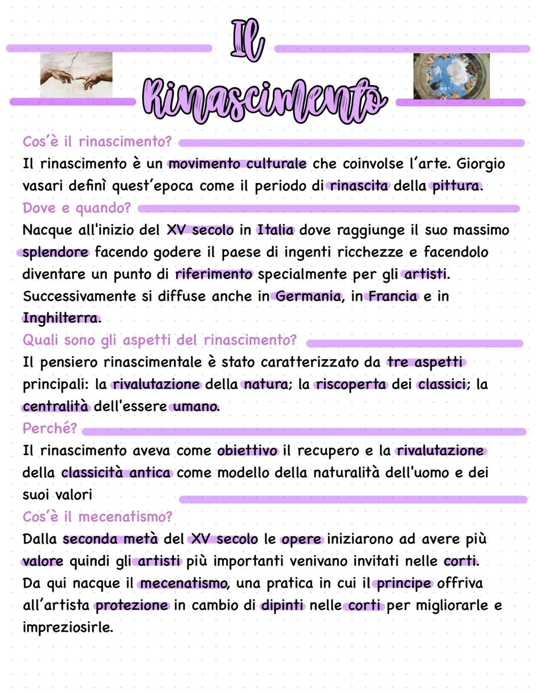 IL RINASCIMENTO 