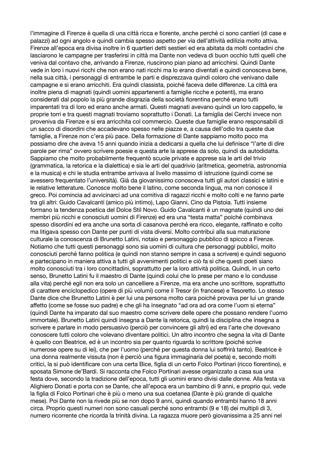 DANTE ALIGHIERI
Dante è il più grande scrittore della letteratura medievale ma è anche il più grande scrittore di tutta
la nostra letteratur
