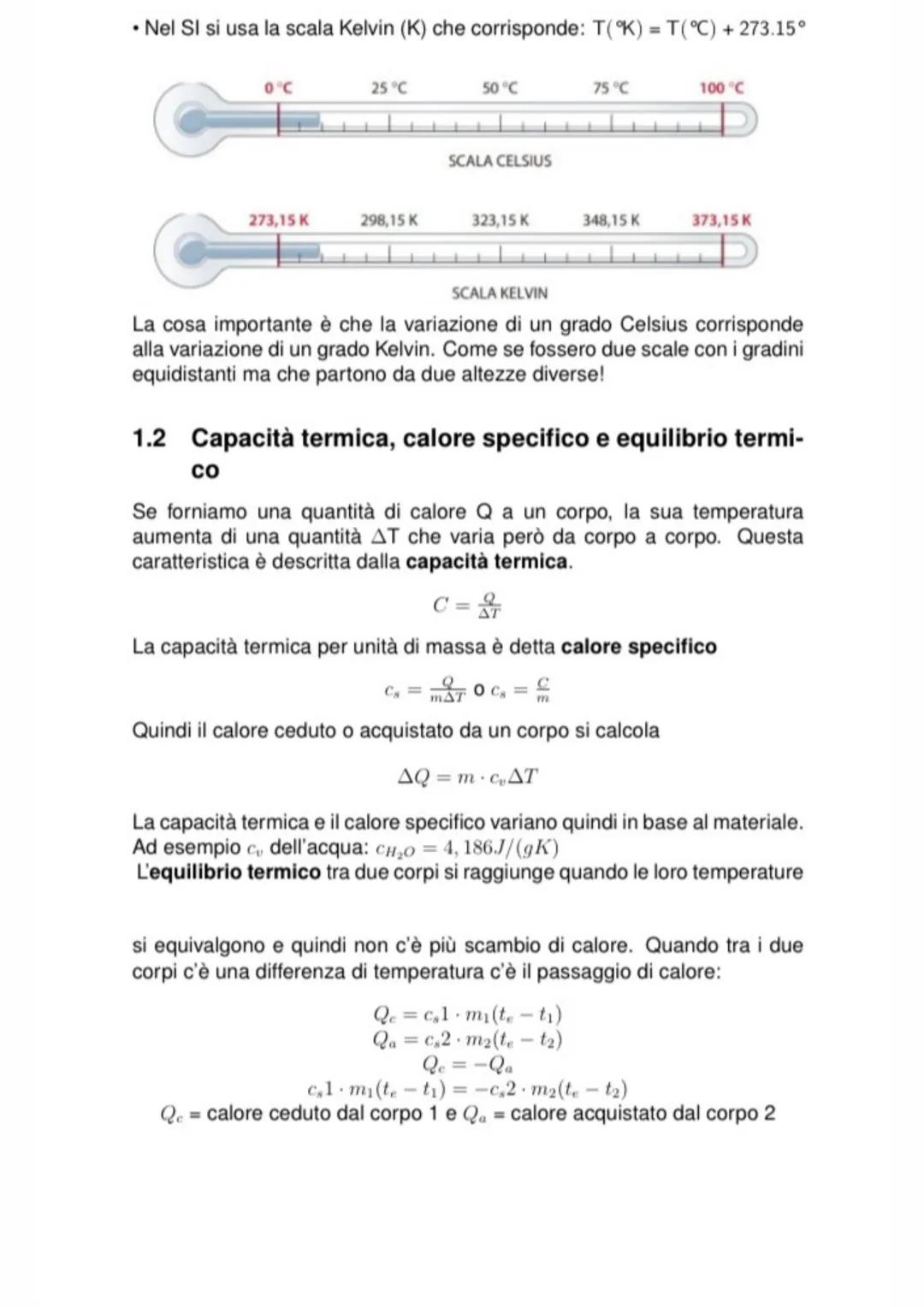 
<p>Prima di iniziare dobbiamo definire la temperatura e il calore:</p>
<ul>
<li>La Temperatura è un indice dello stato di agitazione termic