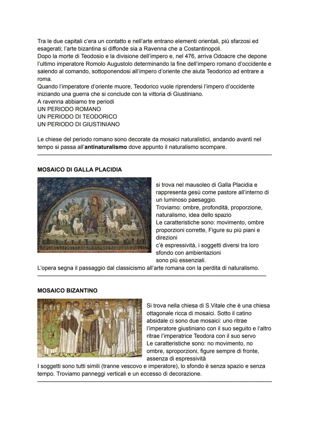 ARTE PALEOCRISTIANA
Al centro di tutto c'è la religione per questo si perde l'imitazione della natura; a partire dal
300 si riprende l'inter