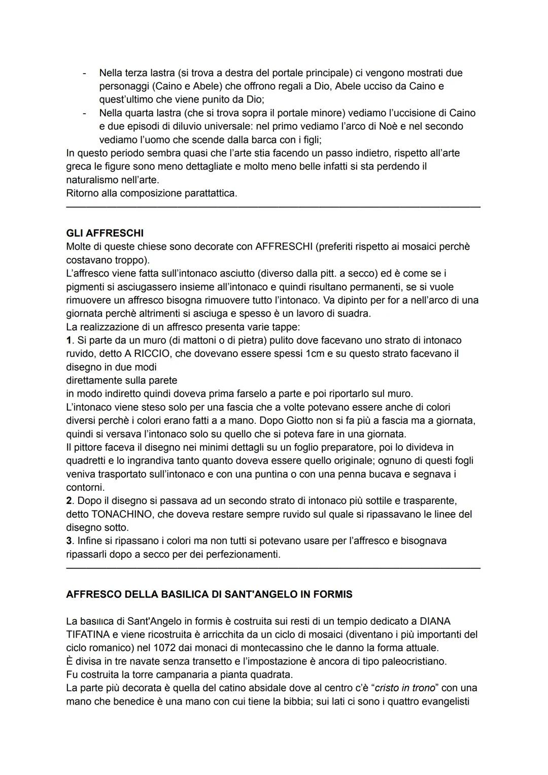 ARTE PALEOCRISTIANA
Al centro di tutto c'è la religione per questo si perde l'imitazione della natura; a partire dal
300 si riprende l'inter