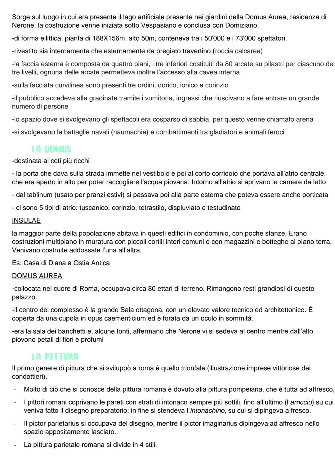 ROMA
I ROMANI E L'ARTE
L'arte romana è identificabile dall'età imperiale in poi, questo perché i romani erano più interessati alle
questioni