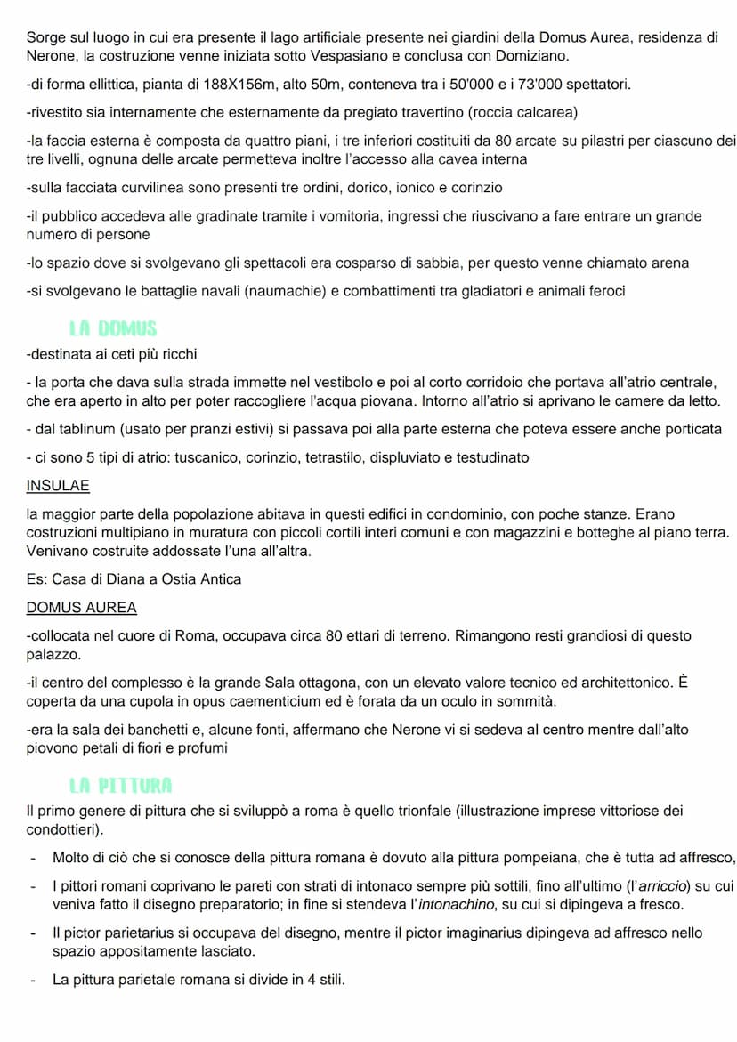 ROMA
I ROMANI E L'ARTE
L'arte romana è identificabile dall'età imperiale in poi, questo perché i romani erano più interessati alle
questioni