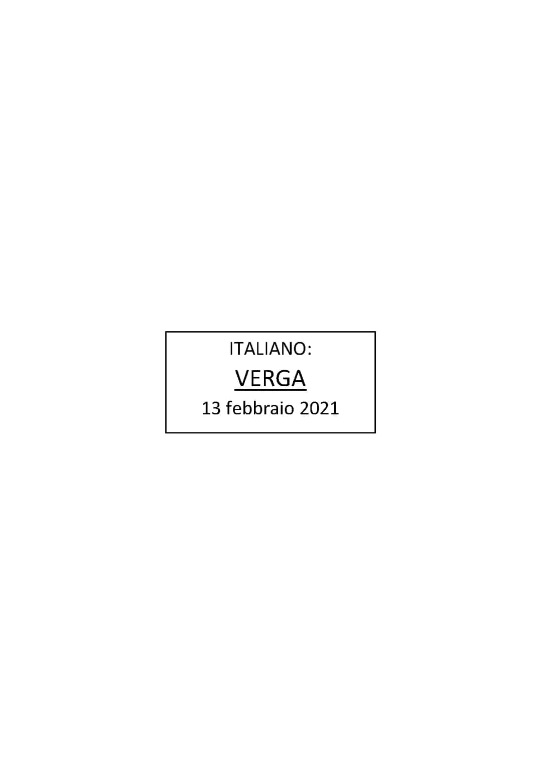 Verga NATURALISMO E VERISMO 