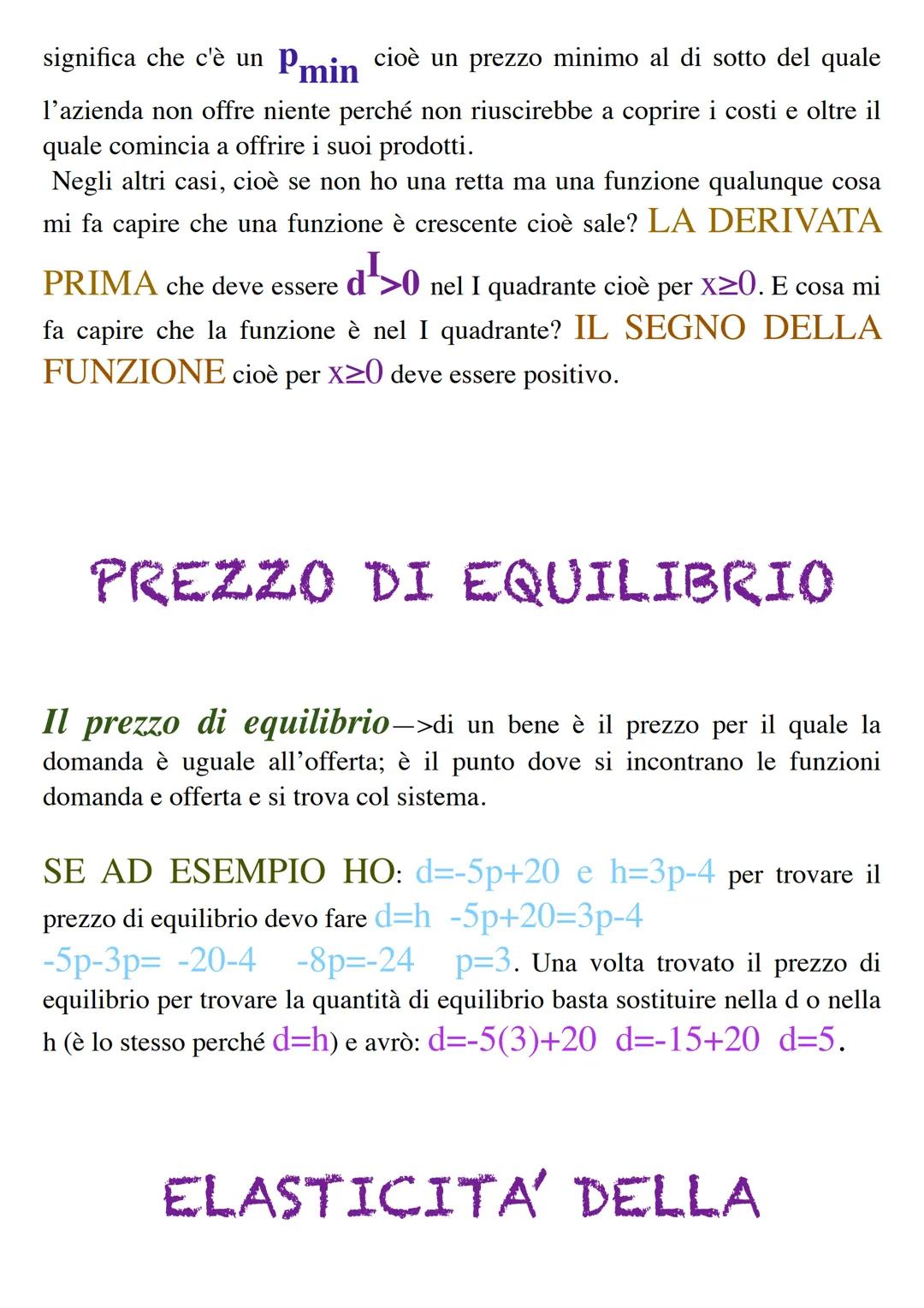 DOMANDA E OFFERTA
La matematica applicata all'economia e richiamiamo questi concetti perché
il vostro è un indirizzo tecnico con curvatura e