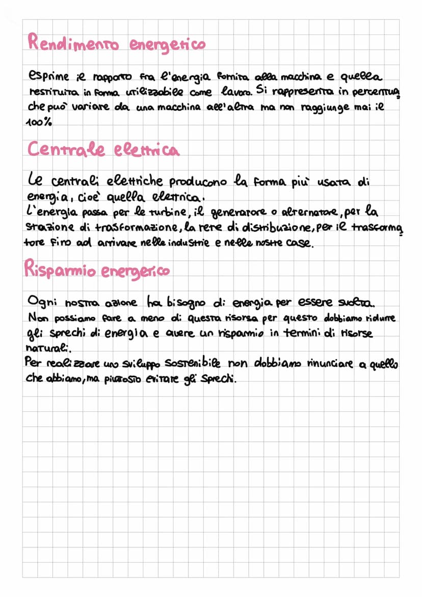 L' energia
Che cos'è?
L'energia é la capacita' di un corpo animato o non animato di
compiere un lavoro che in fisica è legato allo spostamen