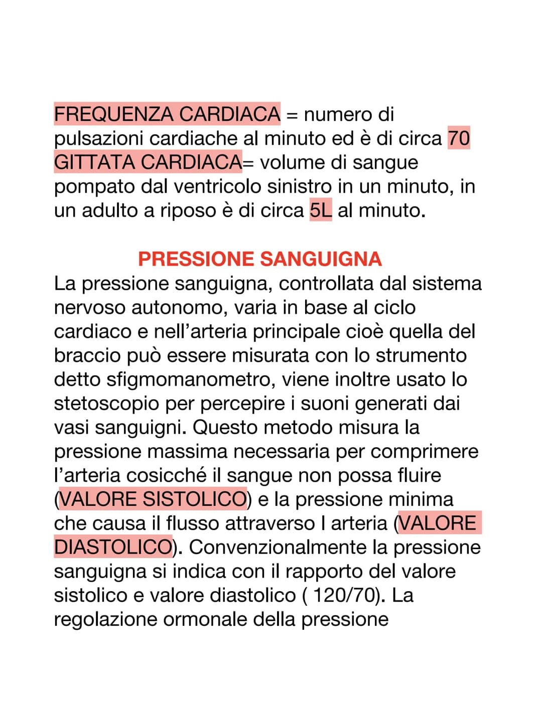 DCUORE, VASI SANGUIGNI E SANGUE
Il cuore è un organo muscolare che pompa il
sangue attraverso i vasi sanguigni del sistema
circolatorio.
Ha 