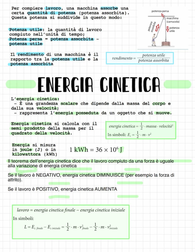 ENERGIA
CALORE
TERMODINAMICA Si dice che una forza compie lavoro
quando provoca uno spostamento.
Il lavoro è una grandezza fisica che
mette 