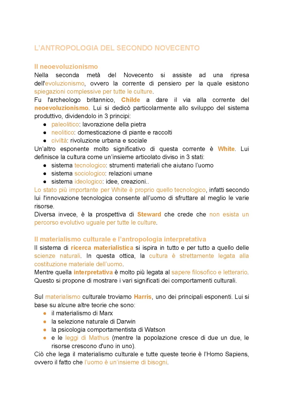 Antropologia del secondo Novecento