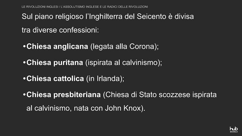 Le rivoluzioni inglesi
CANNO
MI LE RIVOLUZIONI INGLESI
L'ASSOLUTISMO INGLESE E LE RADICI DELLE RIVOLUZIONI
Il Seicento è un secolo di grandi