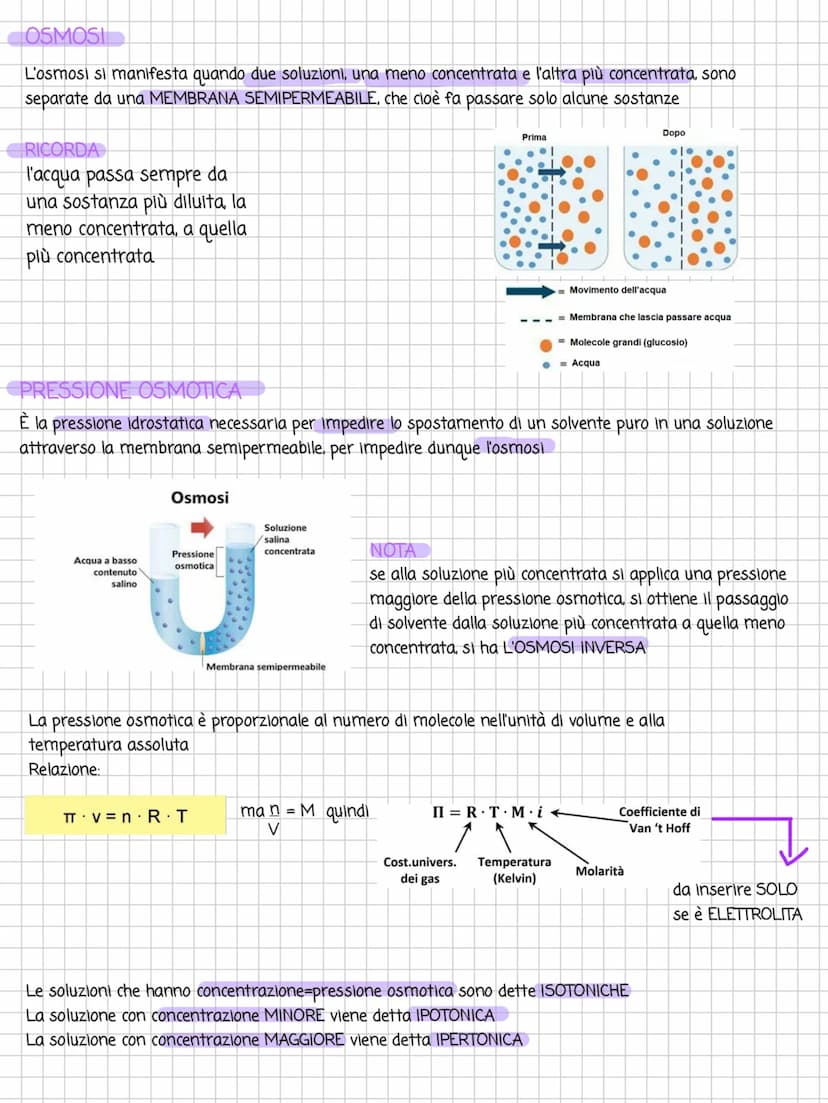 LE SOLUZIONI
Le soluzioni sono MISCUGLI OMOGENI formato da due o più fasi. I componenti di una soluzione sono il
SOLVENTE (quantità maggiore