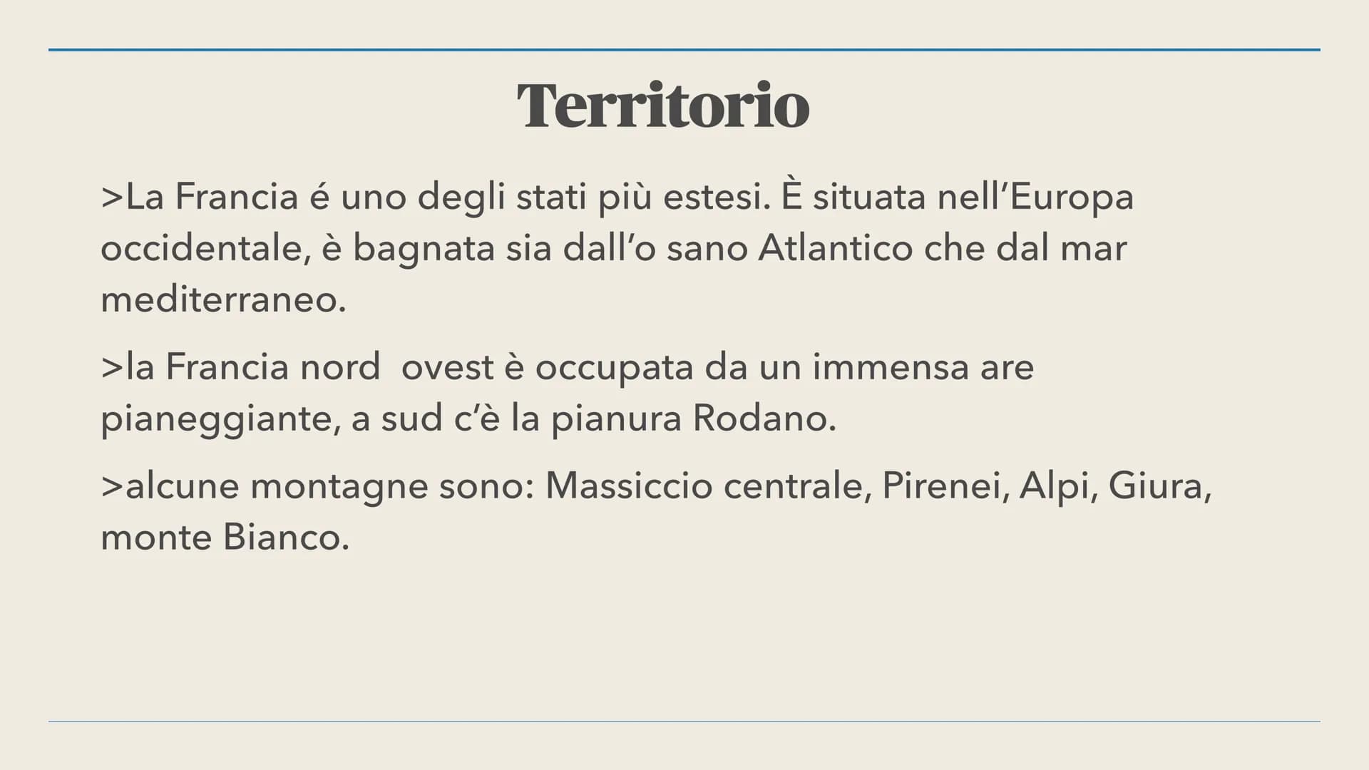 
<h2 id="aspettipoliticiegeografici">Aspetti politici e geografici</h2>
<p>La Francia è una repubblica semipresidenziale situata nell'Europa