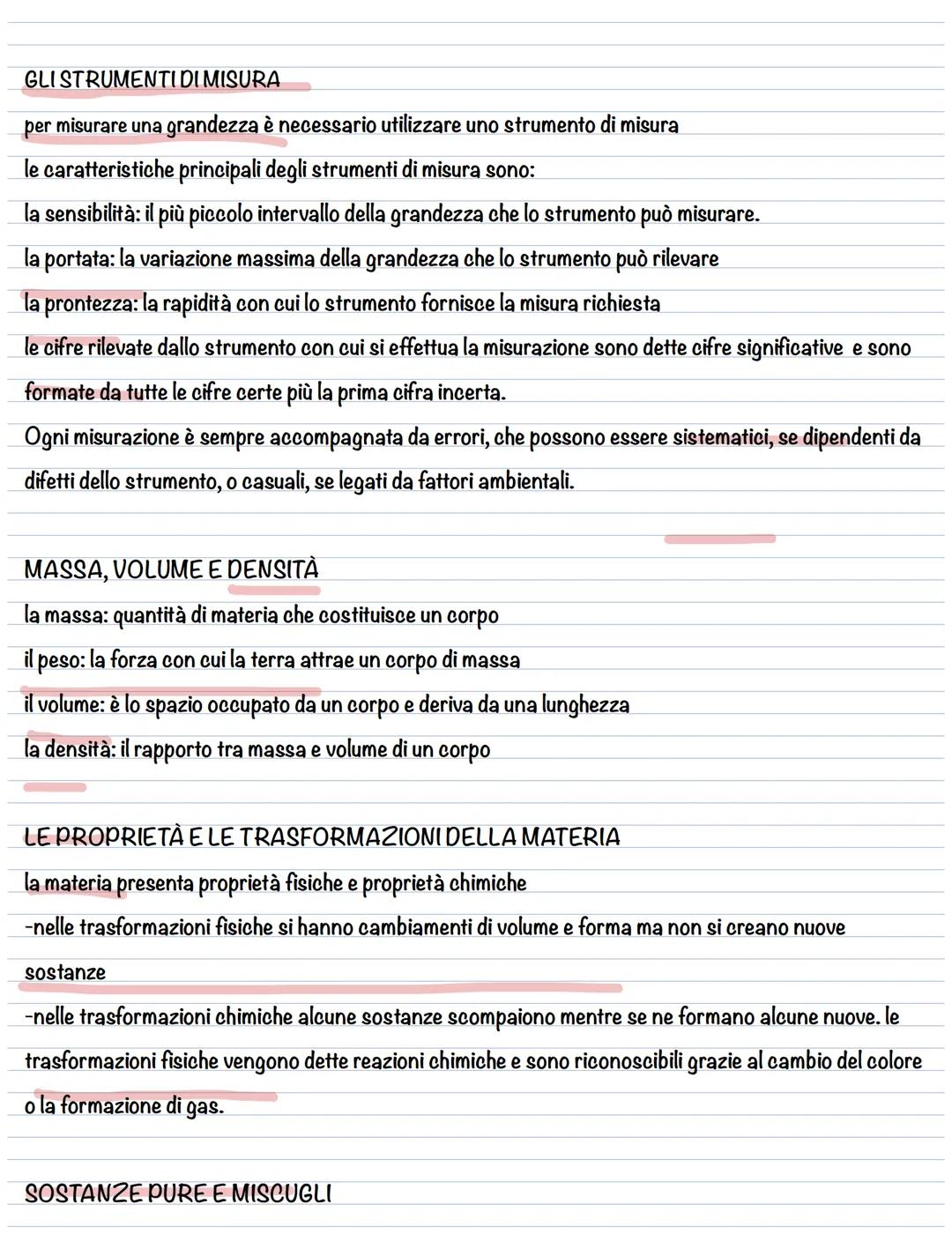 GLI STRUMENTI DI MISURA
per misurare una grandezza è necessario utilizzare uno strumento di misura
le caratteristiche principali degli strum