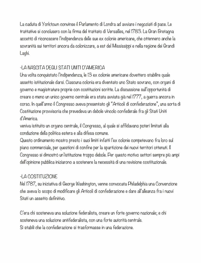 RIVOLUZIONE AMERICANA
RIVOLUZIONE AMERICANA
La rivoluzione americana ebbe inizio nel 1600 quando i coloni si vogliono staccare dalla
madrepa