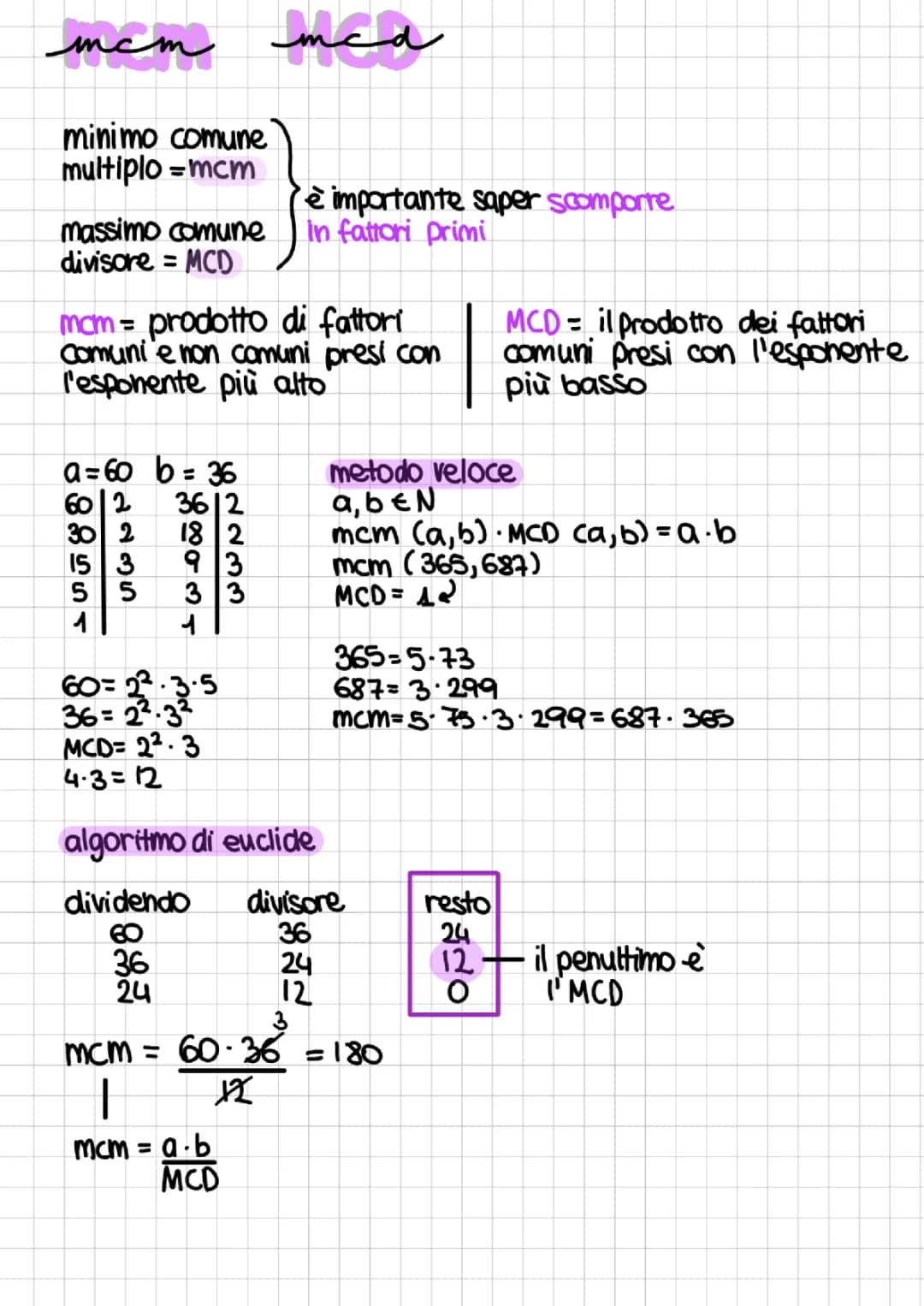 Come si calcola il Minimo Comune Multiplo e Massimo Comune Divisore: Esempi e Spiegazione Facile