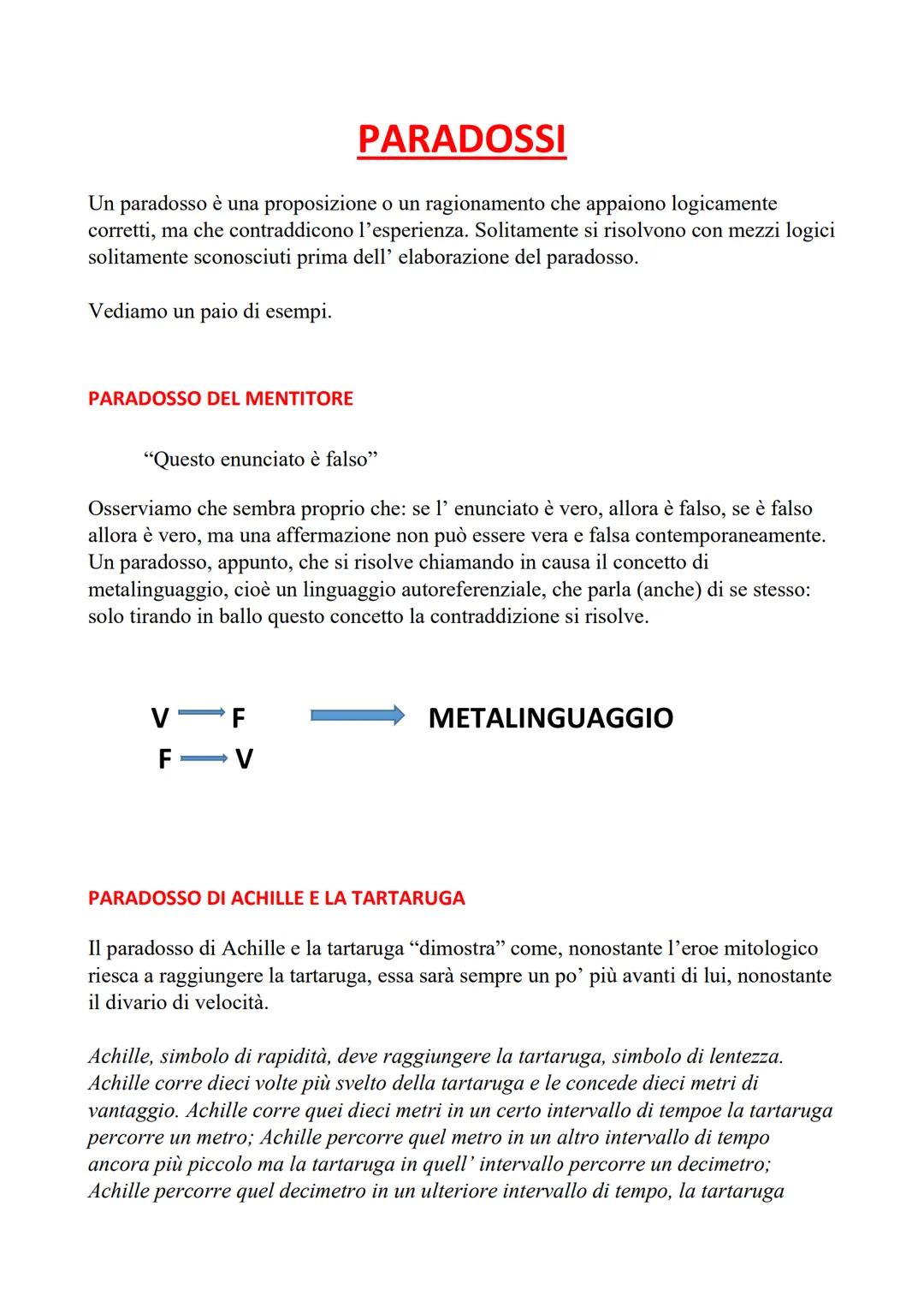 ELEMENTI BASE DI
LOGICA
Quando eseguiamo un ragionamento logico, partiamo da una o più premesse
che, SE sono vere e SE il ragionamento è cor