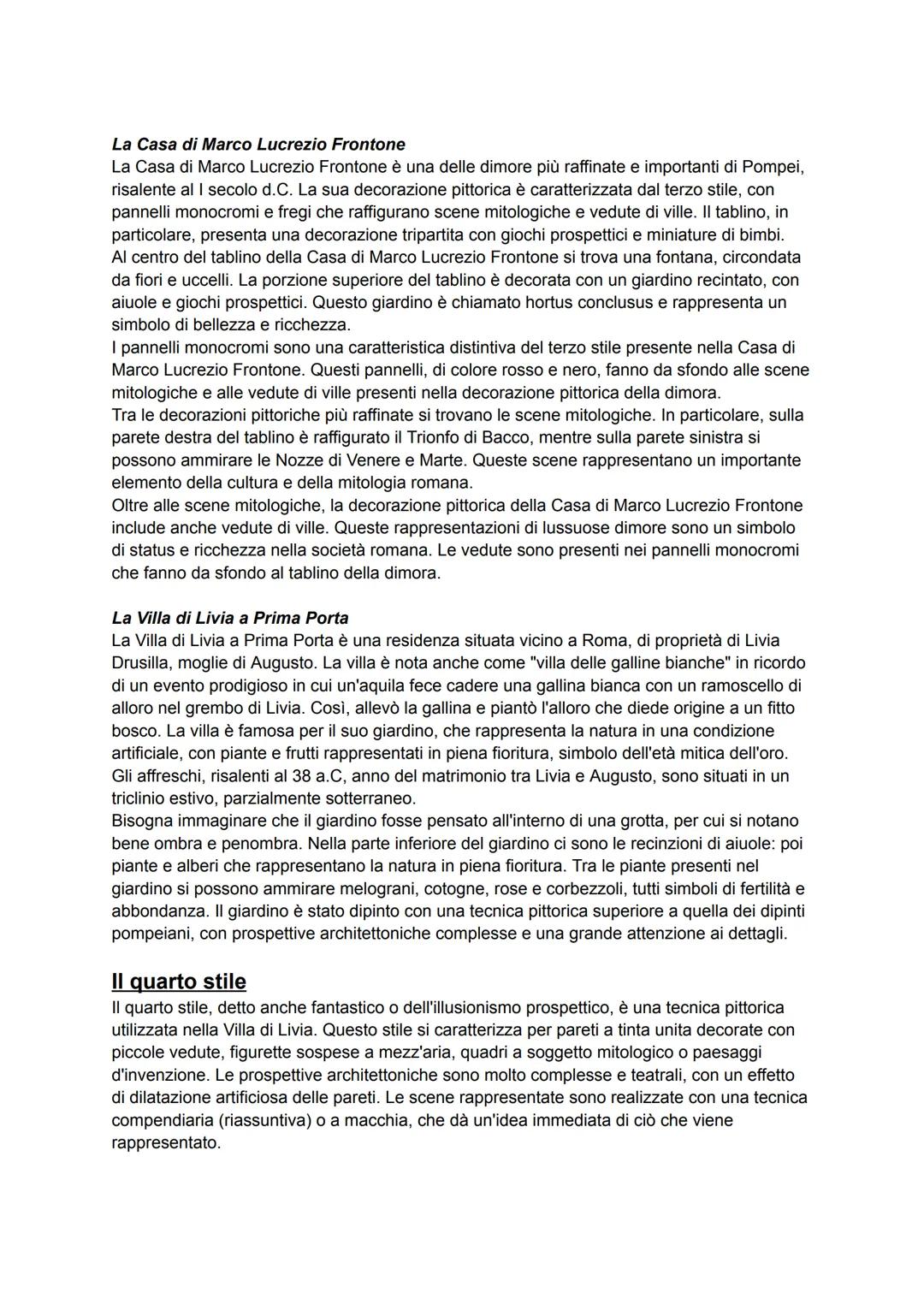 --- OCR Start ---
LA PITTURA ROMANA
(pag. 229)
Introduzione
La pittura è stata uno dei primi generi artistici sviluppati a Roma.
Il primo ti