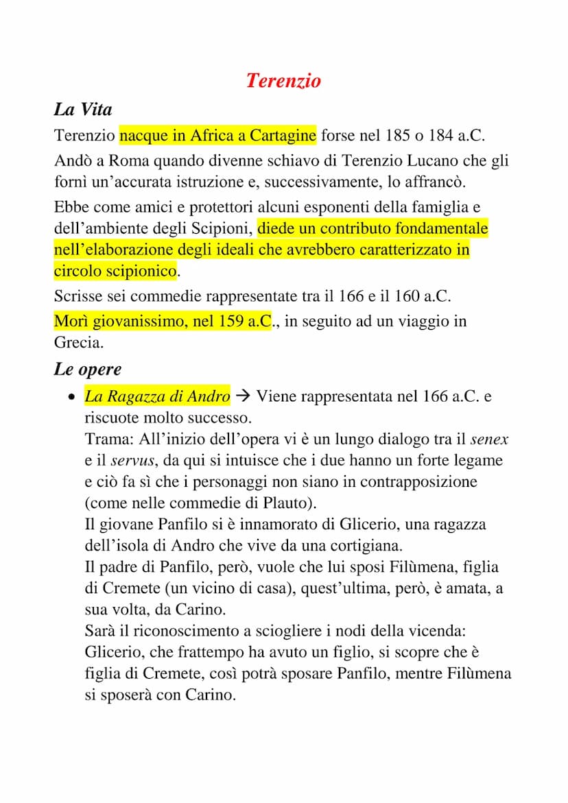 Ennio
La Vita
Quinto Ennio fu originario della Magna Grecia, nacque nel 239
a.C. a Rudiae (Puglia).
Egli conosceva tre lingue: il greco, il 