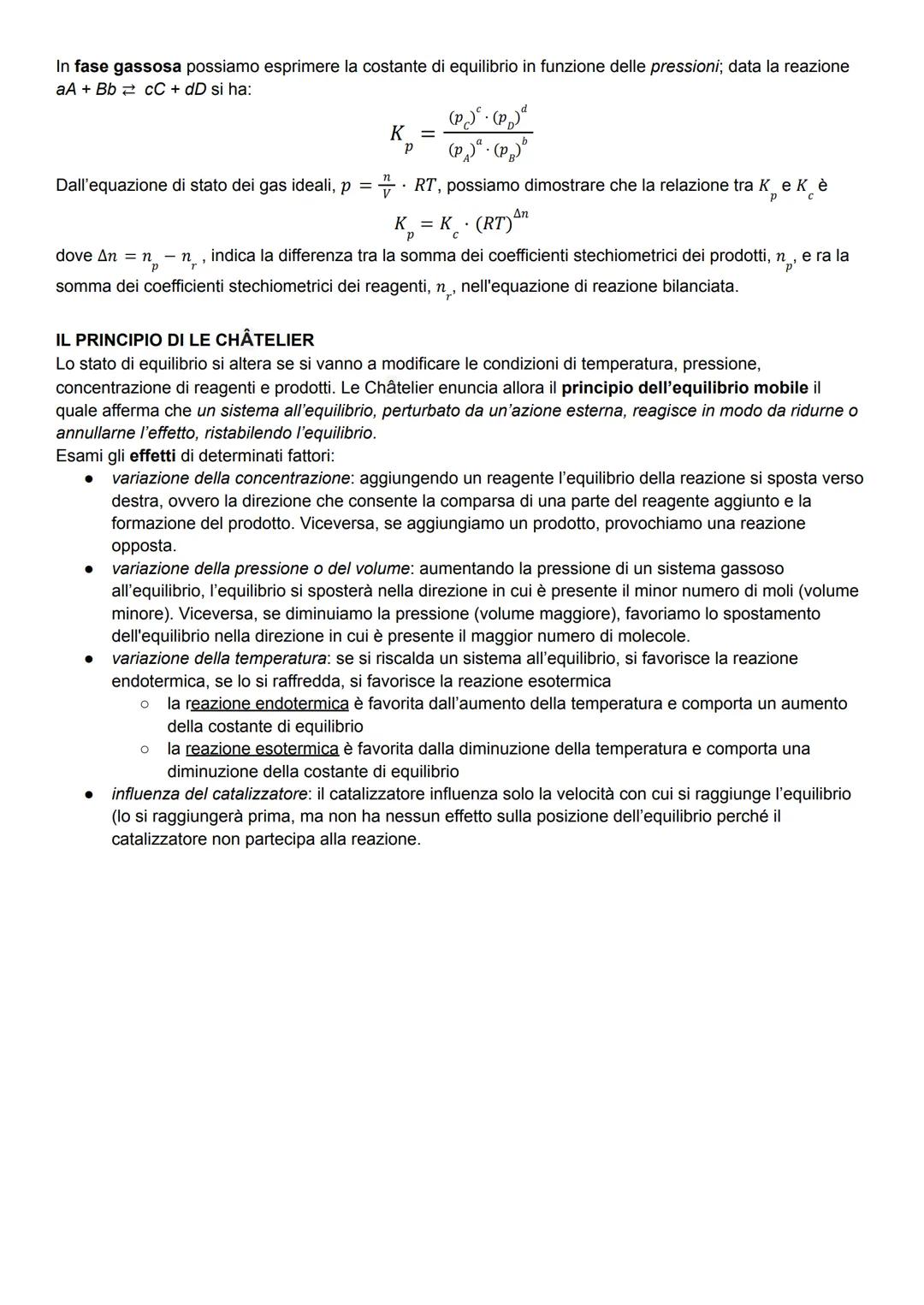 concentrazione
La velocità di reazione determina la comparsa di reagenti o la scomparsa di prodotti. La si può calcolare
poiché è determinat