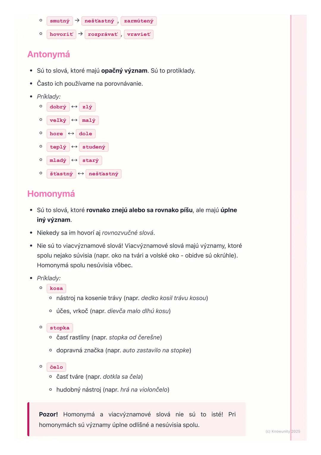 # Významové vzťahy medzi
slovami

1. Úvod do významových vzťahov

Dnes si zopakujeme, ako slová spolu súvisia a aké majú významy. Je to
dôle