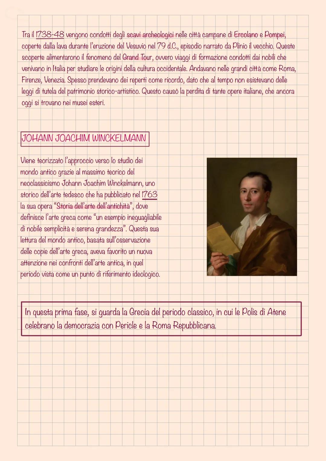 * NEOCLASSICISMO
Introduzione
Nel neoclassicismo vengono ripresi i valori del mondo classico: semplicità, armonia, equilibrio.
Nasce in cont