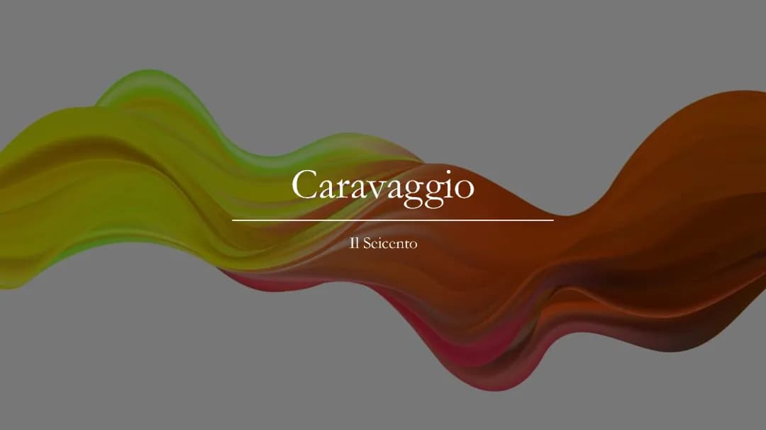 Scopri il Realismo e il Barocco in Caravaggio: Salomè e Altri Momenti Della Sua Arte