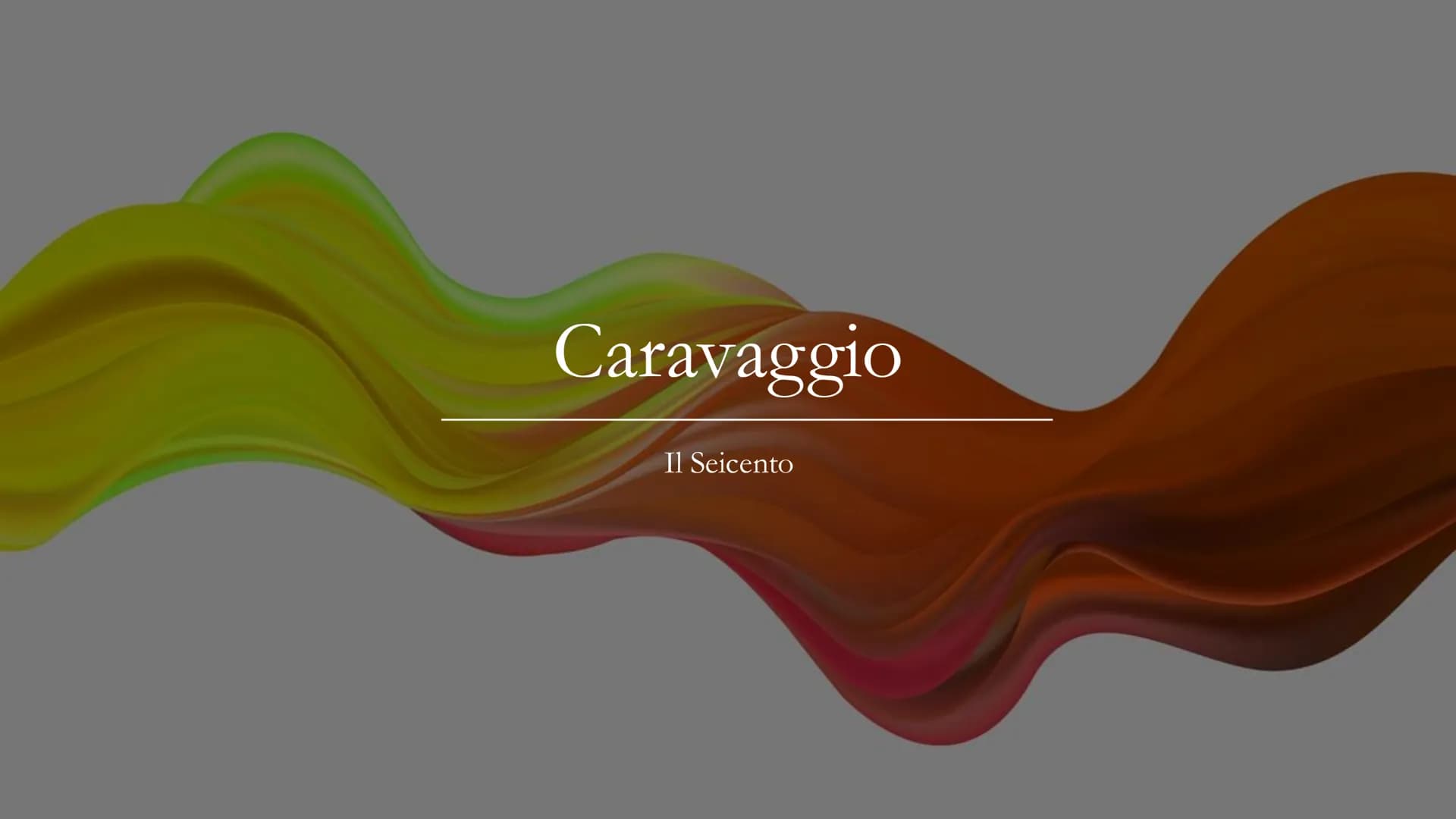 Caravaggio
Il Seicento Il Barocco
• Il seicento è considerato il secolo del Barocco. Con
questo termine si definiscono manifestazioni artist