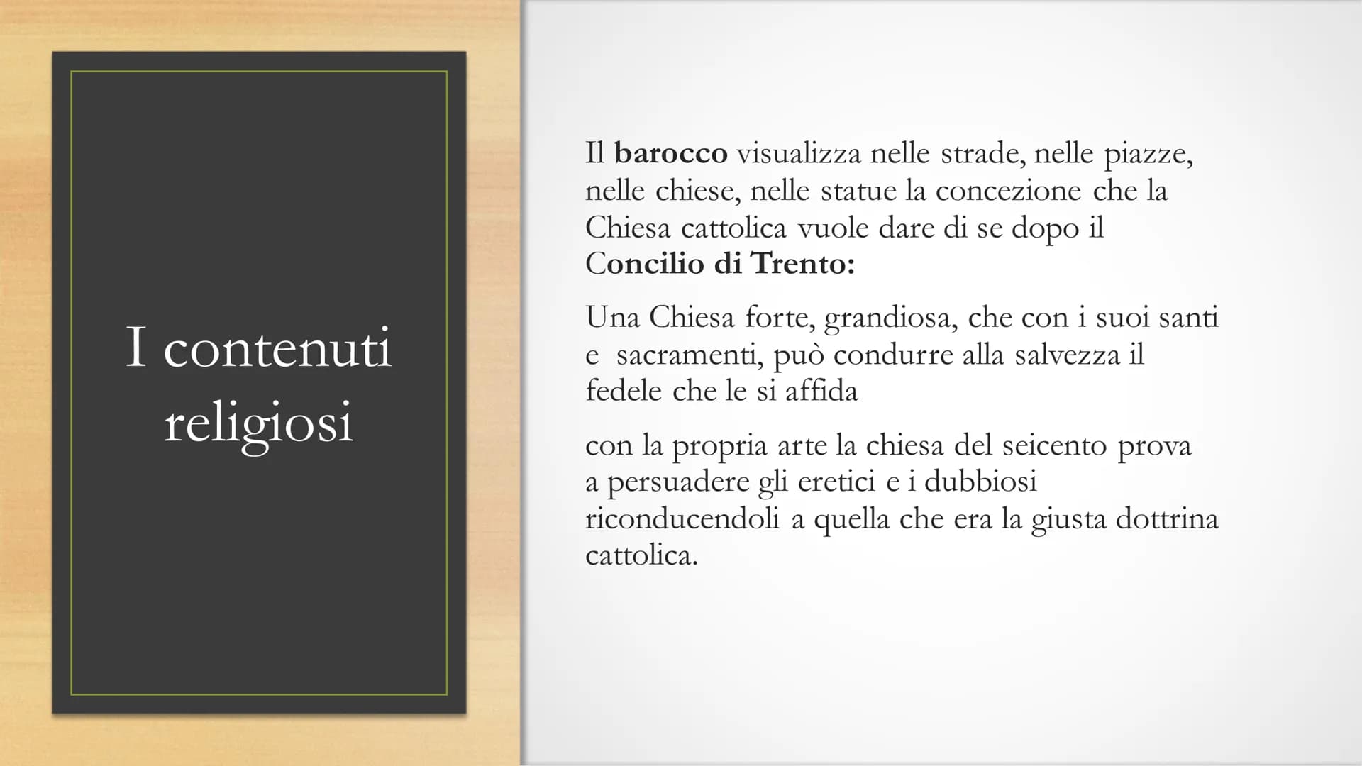 Caravaggio
Il Seicento Il Barocco
• Il seicento è considerato il secolo del Barocco. Con
questo termine si definiscono manifestazioni artist