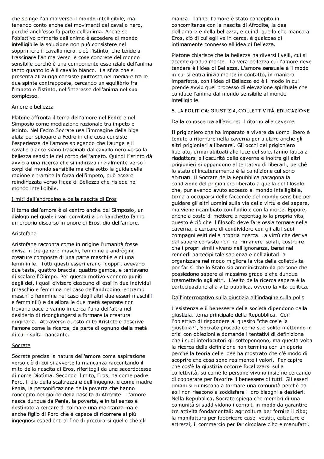 1. LA VITA E LE OPERE
PLATONE
FILOSOFIA E POLITICA
Platone ha lasciato nella Lettera VII, una lettera di
carattere autobiografico, una testi