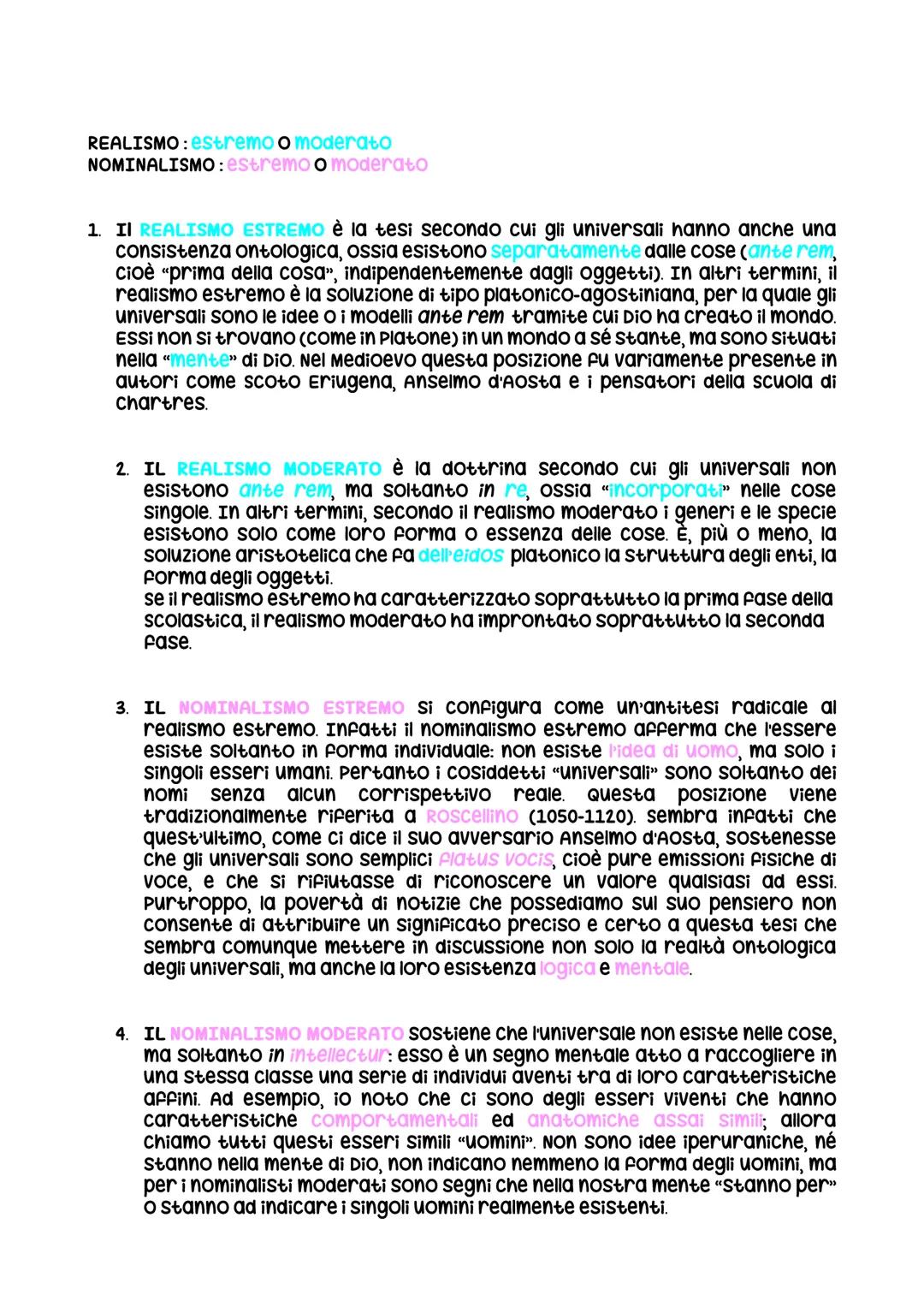 1. Filosofia e scholae
'SCOLASTICA' designa la filosofia cristiana del medioevo. Il nome 'SCHOLASTICUS
indicò nei primi secoli del Medioevo 