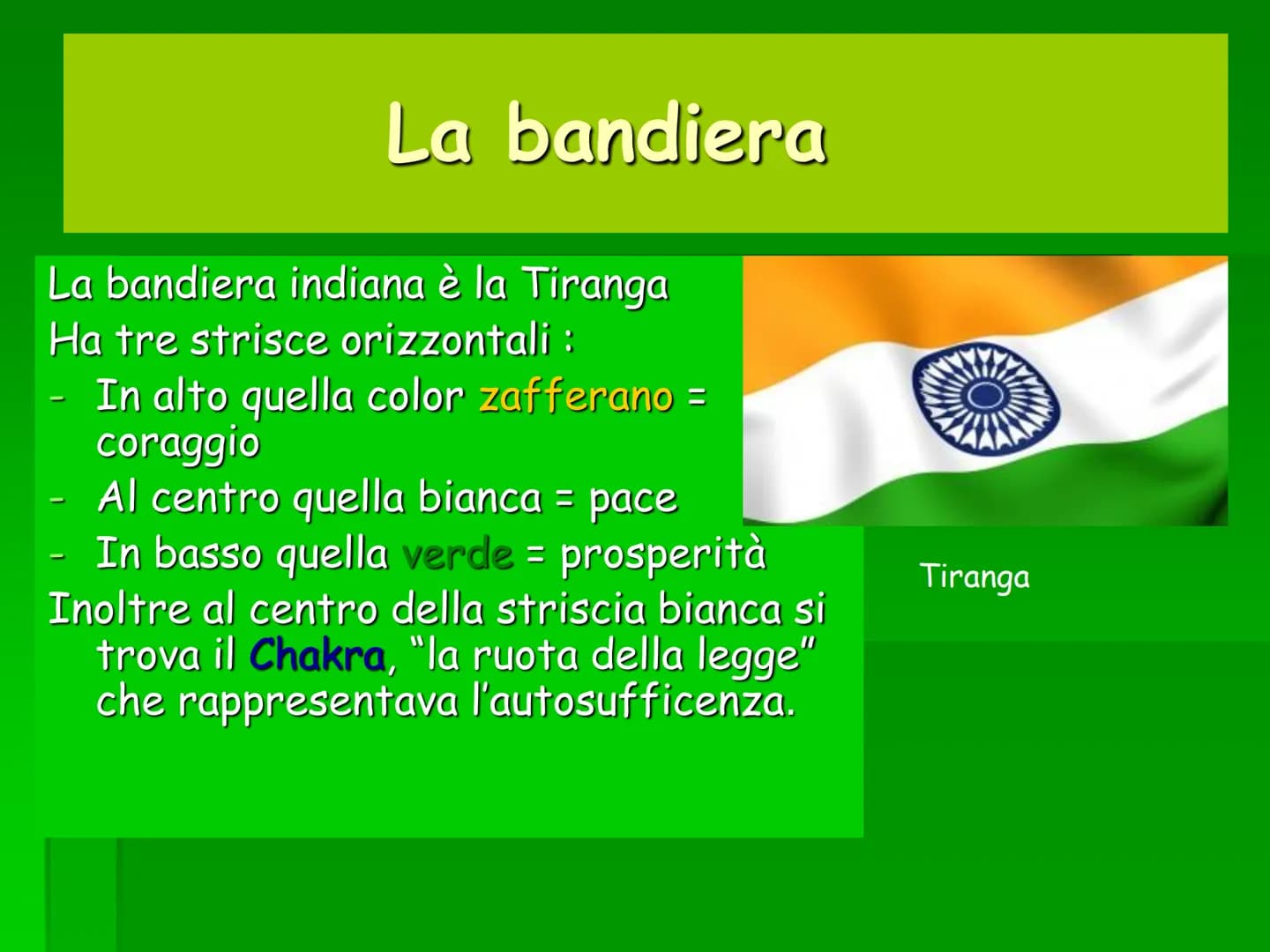 L'India
AFG.
PAKISTAN
Kandla
Srinagar
Amritsa
NEW
DELHI
Arabian
Sea
Marmagao
Agra
Ahmadabad
Panaji
-Indian
claim
DECCAN
Hyderabad
Chinese
In