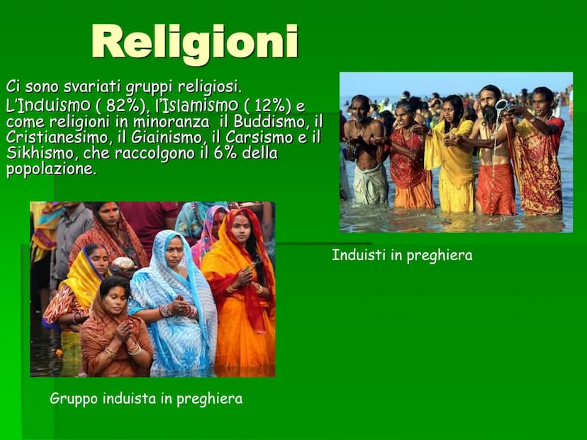 L'India
AFG.
PAKISTAN
Kandla
Srinagar
Amritsa
NEW
DELHI
Arabian
Sea
Marmagao
Agra
Ahmadabad
Panaji
-Indian
claim
DECCAN
Hyderabad
Chinese
In