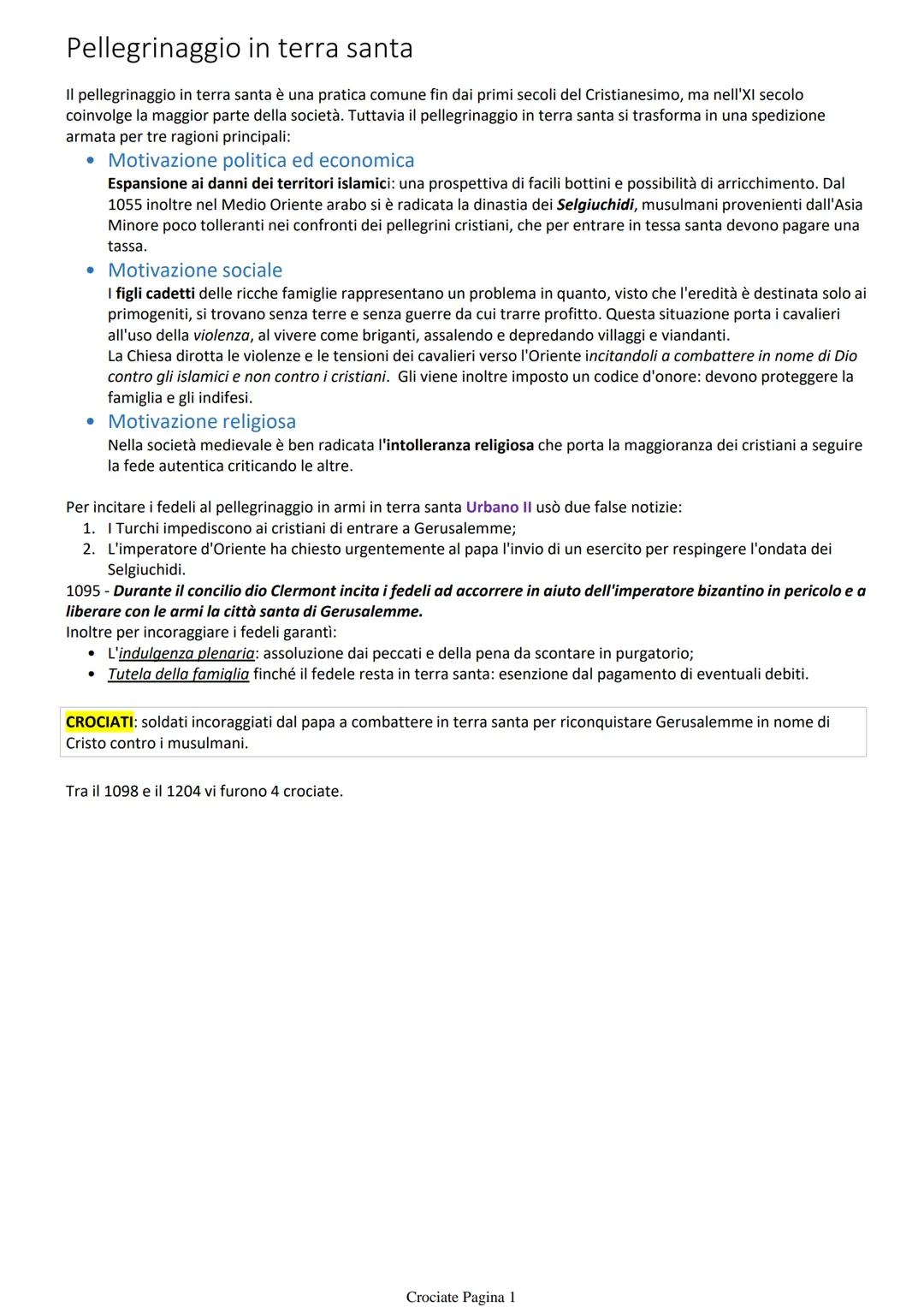 # Pellegrinaggio in terra santa

Il pellegrinaggio in terra santa è una pratica comune fin dai primi secoli del Cristianesimo, ma nell'XI se