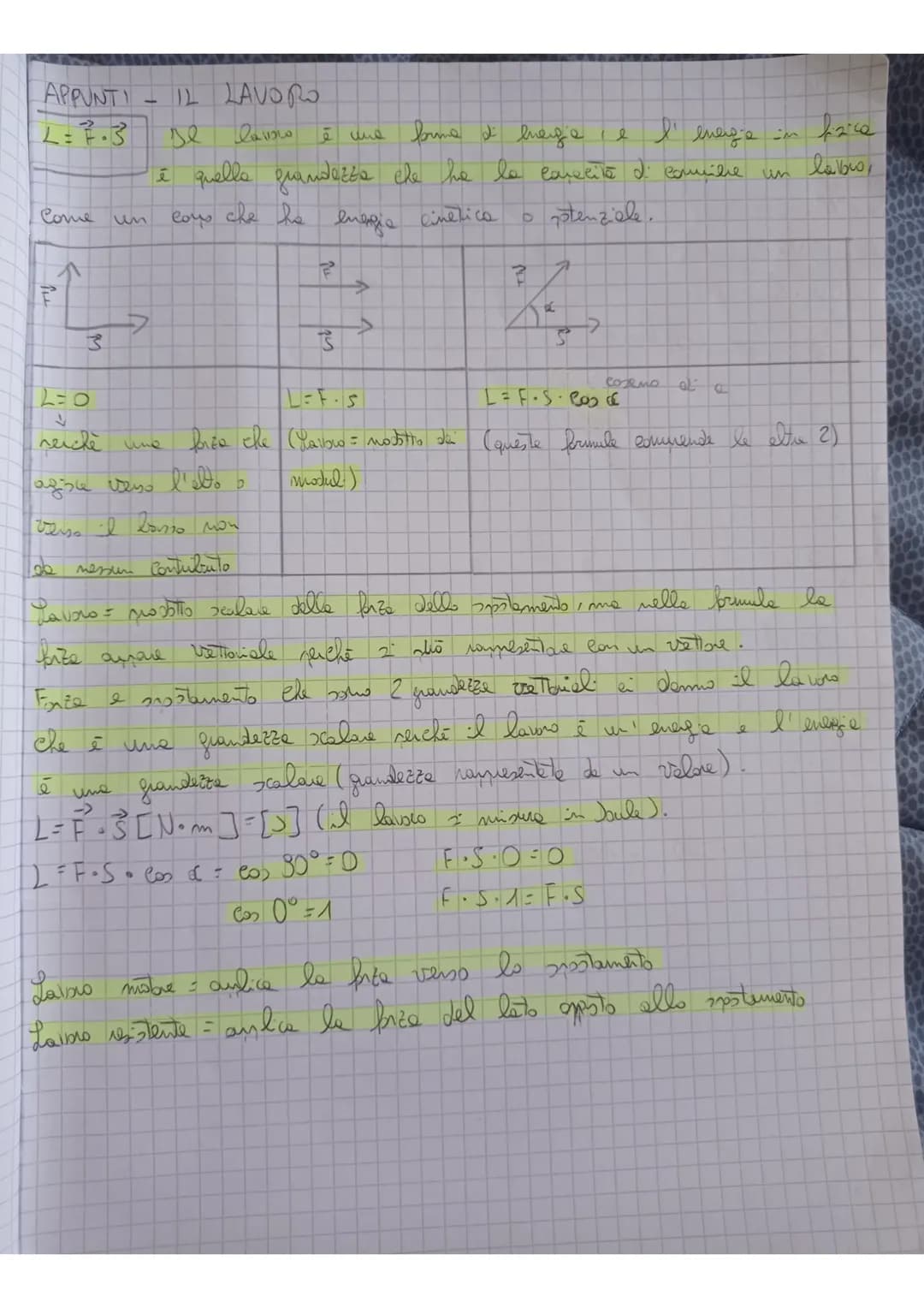 APPUNT
L=7.3 De
se
Come
T!!
L
12 LAVORO
lavoro
è una forma di beige e
è quella grandezza che ha la carecità di camile
cous che he
energia
ci