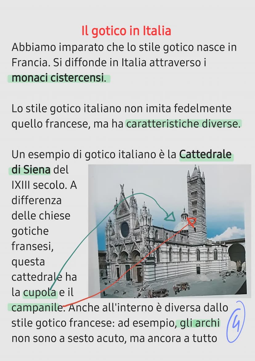 Il nome gotico deriva dal popolo dei Goti. I
Goti erano dei barbari e quindi la loro arte era
considerata minore perché lontana dai canoni
c