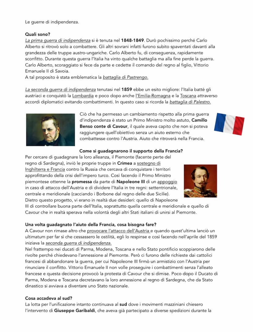 Risorgimento
Cos'è?
È un periodo storico che ha riguardato l'Italia, durante il quale si
sono nate idee, scoppiate guerre per l'indipendenza