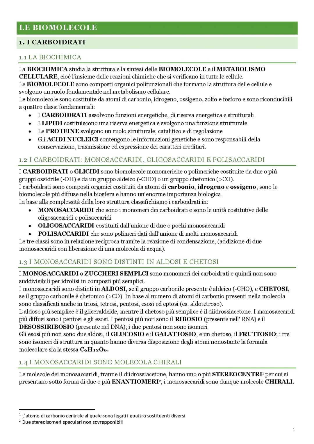 BIOMOLECOLE: CARBOIDRATI, LIPIDI, PROTEINE E METABOLISMO CELLULARE