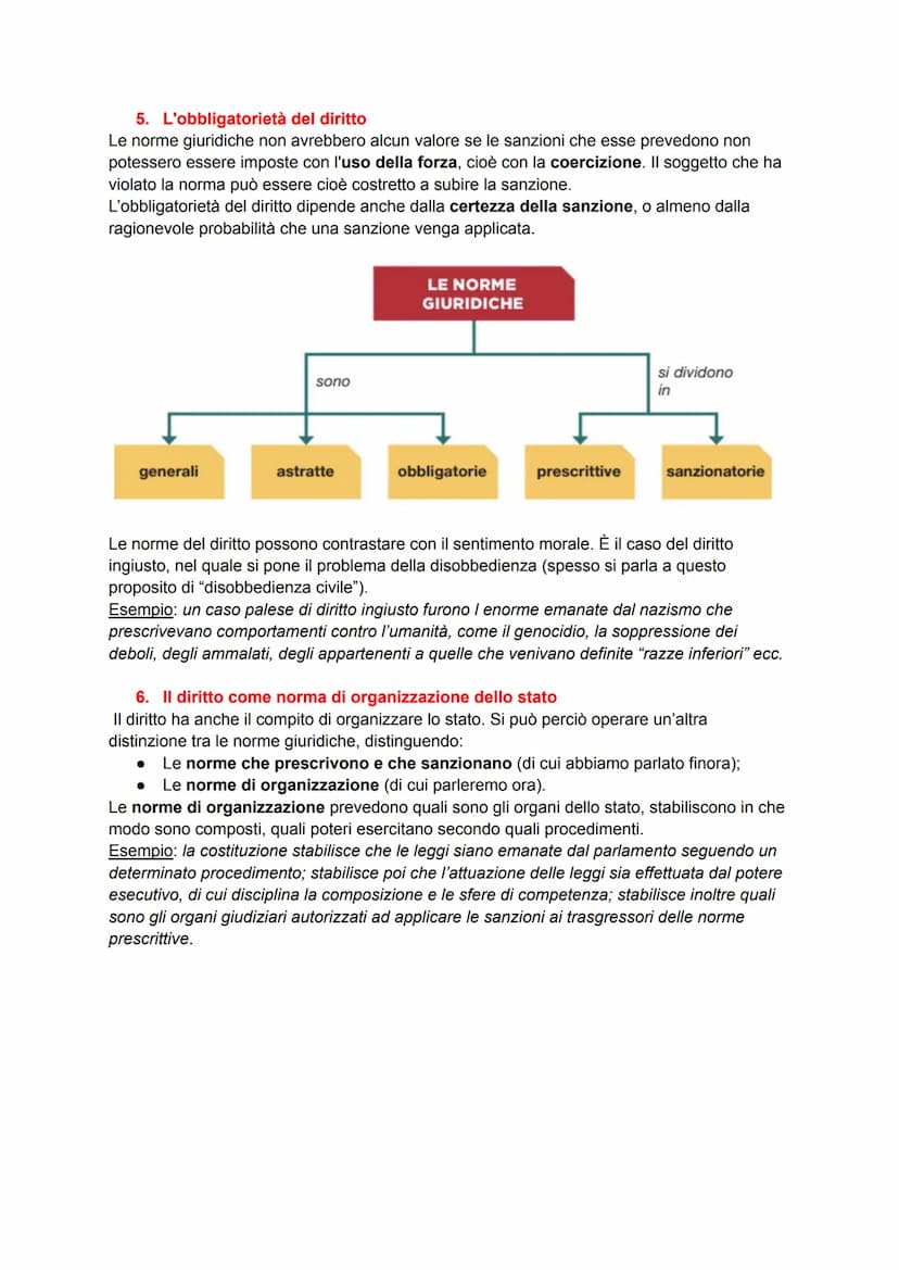 Il diritto e le norme giuridiche
1. Che cos'è il diritto
Il diritto è un insieme di regole che orienta le azioni umane.
Se ciascuno fosse la
