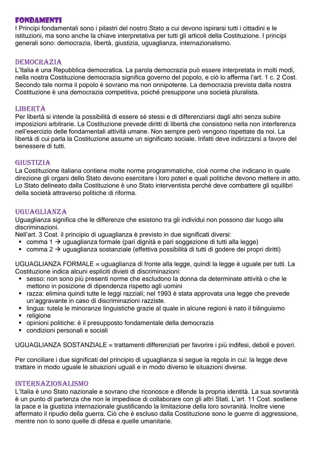 La costituzione
ORIGINE E STRUTTURA
ASSEMBLEA COSTITUENTE
L'Assemblea costituente era divisa in due schieramenti principali:
▪ cattolico Dem