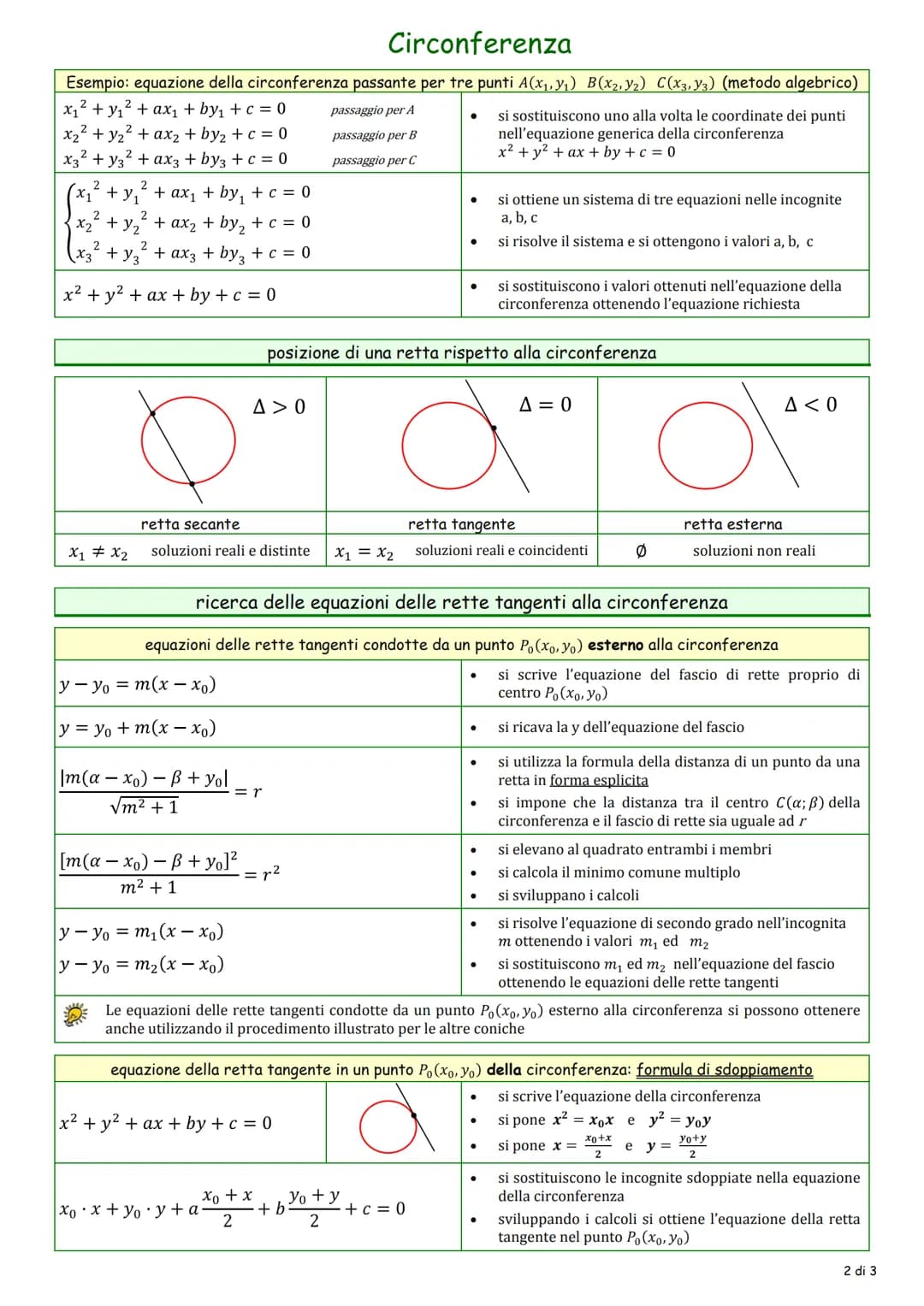 Circonferenza
definizione
La circonferenza è il luogo geometrico dei punti del piano equidistanti da un punto fisso C detto
centro, cioè: PC