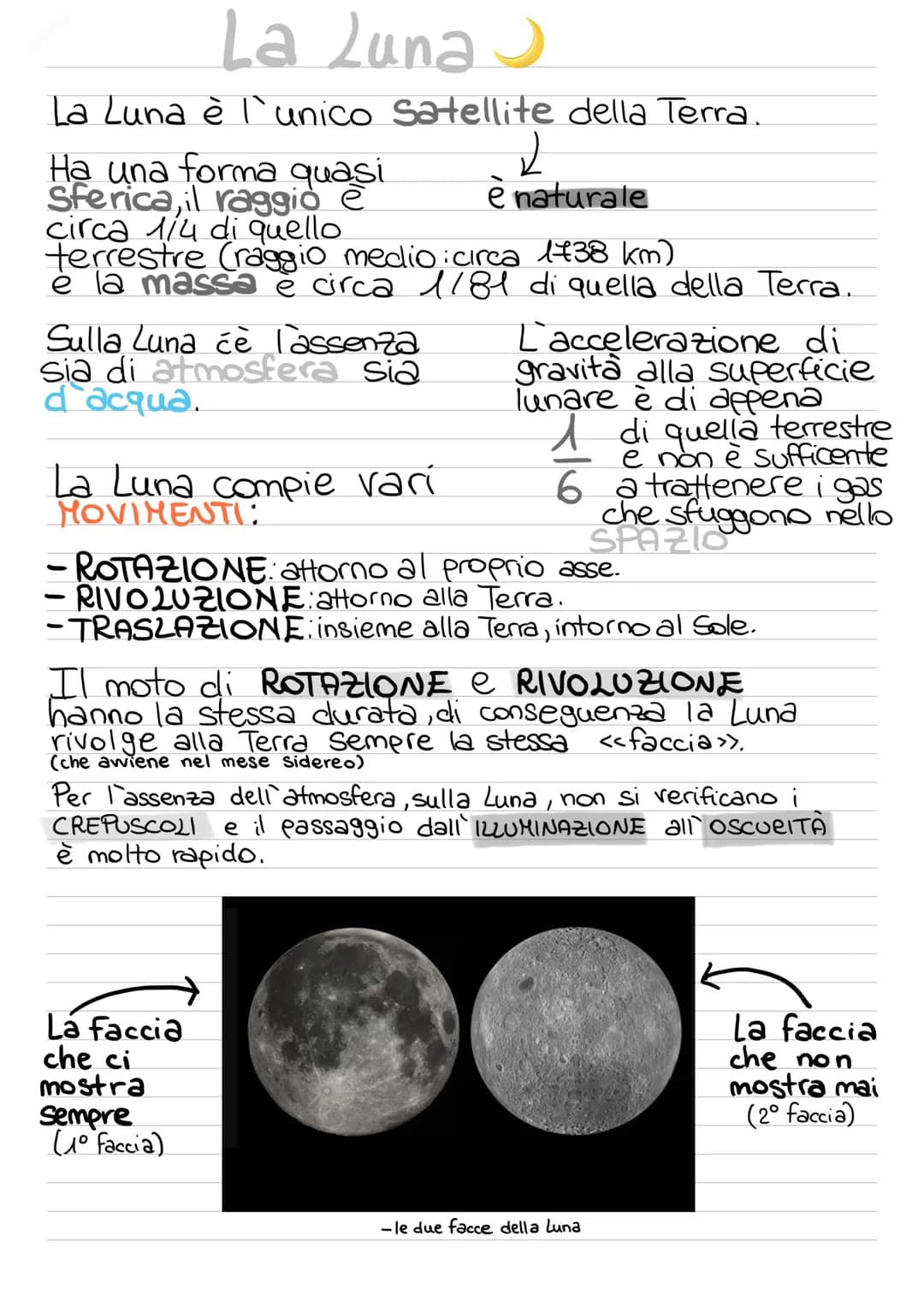 La Luna
La Luna è l'unico Satellite della Terra.
2
Ha una forma quasi
Sferica,il raggio è
circa 1/4 di quello
e naturale
terrestre (raggio m