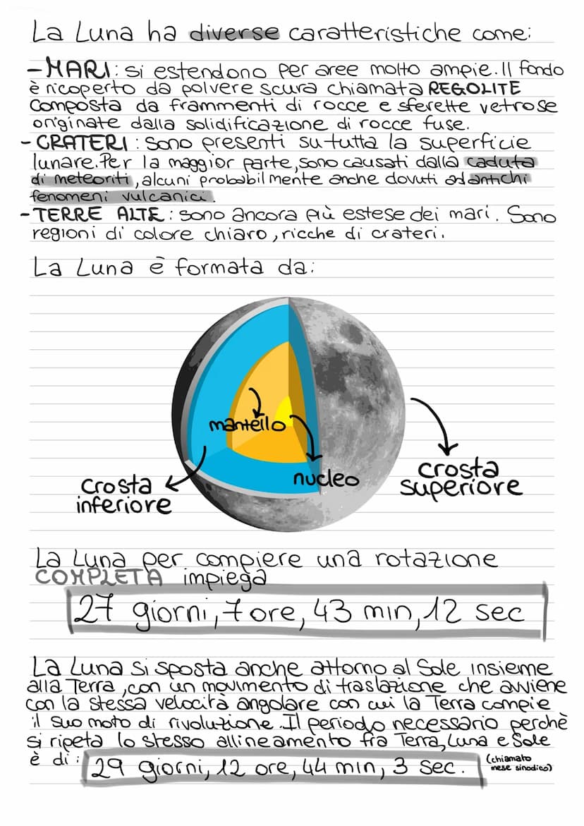 La Luna
La Luna è l'unico Satellite della Terra.
2
Ha una forma quasi
Sferica,il raggio è
circa 1/4 di quello
e naturale
terrestre (raggio m
