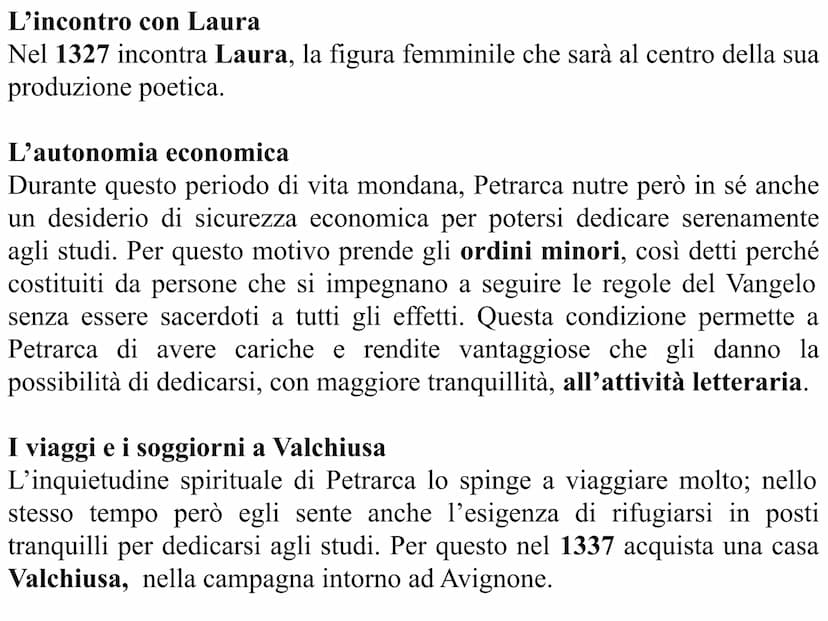 Francesco Petrarca
La vita
La giovinezza e gli studi
Francesco Petrarca nasce ad Arezzo nel 1304 da una famiglia borghese
fiorentina. Il pad