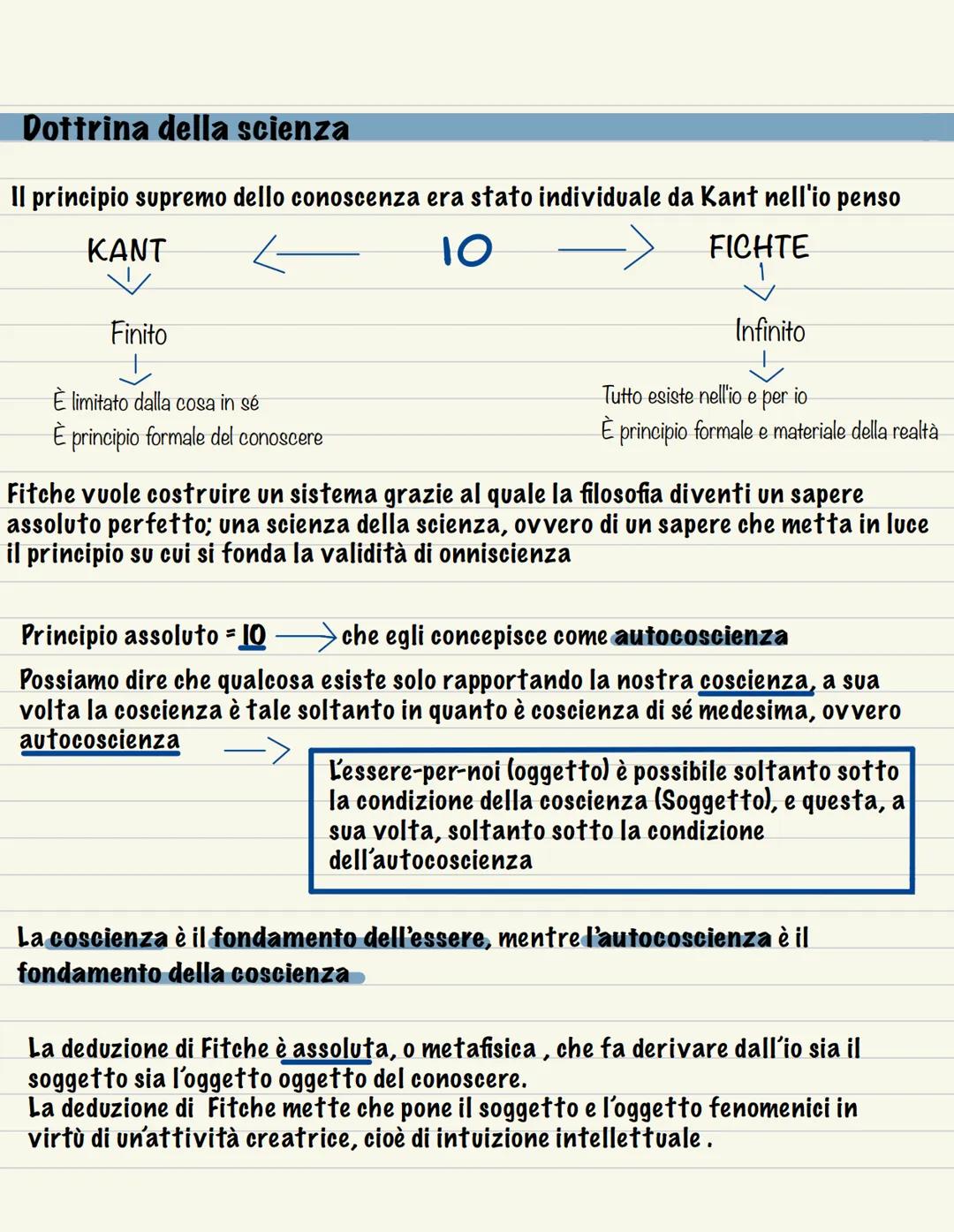 Filosofia Fichte
Idealismo: quelle visioni del mondo che privilegiano la dimensione "ideale"
rispetto a quello materiale che affermano il ca