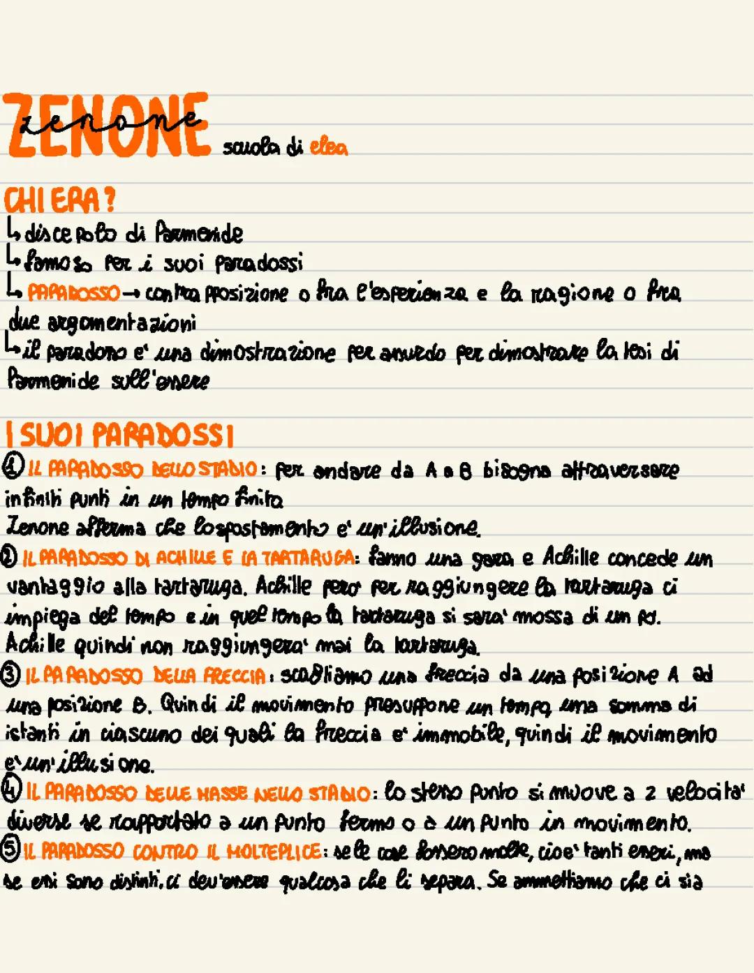 i paradossi di zenone