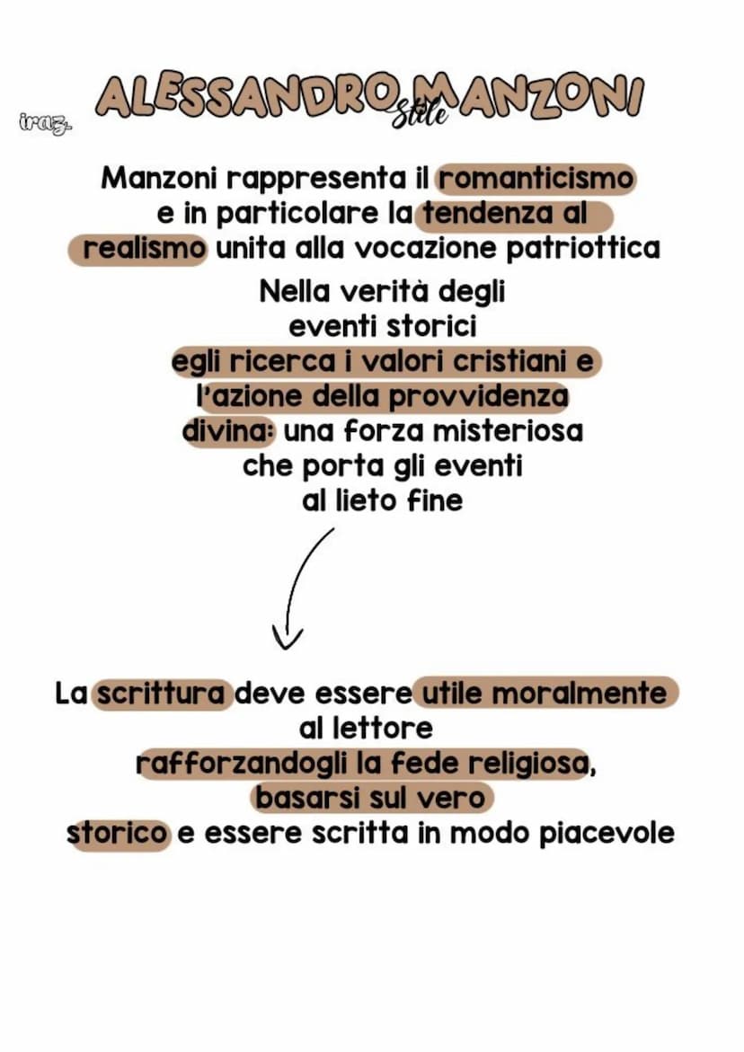iraz.
ALESSANDRO
Alessandro Manzoni
nacque a Milano il 7/3/1785
studio in collegi religiosi
Nel 1805 (i genitori
erano separati) andò dalla
