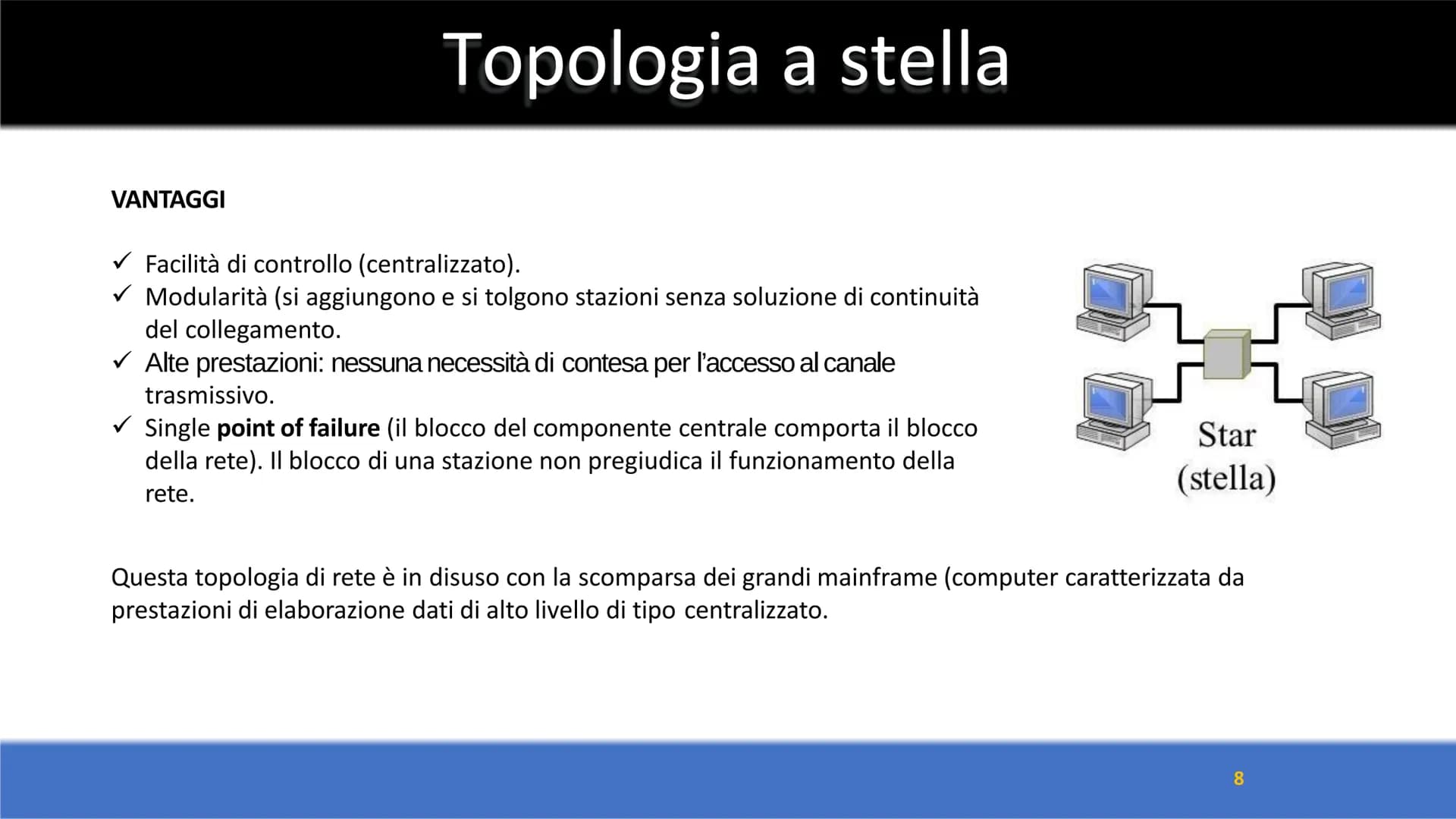 Le reti di computer
1 Introduzione
DEFINIZIONE
Una rete di computer è un insieme di sistemi di elaborazione AUTONOMI, CONNESSI mediante oppo