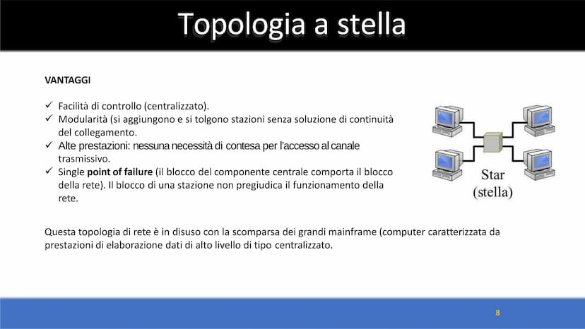 Le reti di computer
1 Introduzione
DEFINIZIONE
Una rete di computer è un insieme di sistemi di elaborazione AUTONOMI, CONNESSI mediante oppo