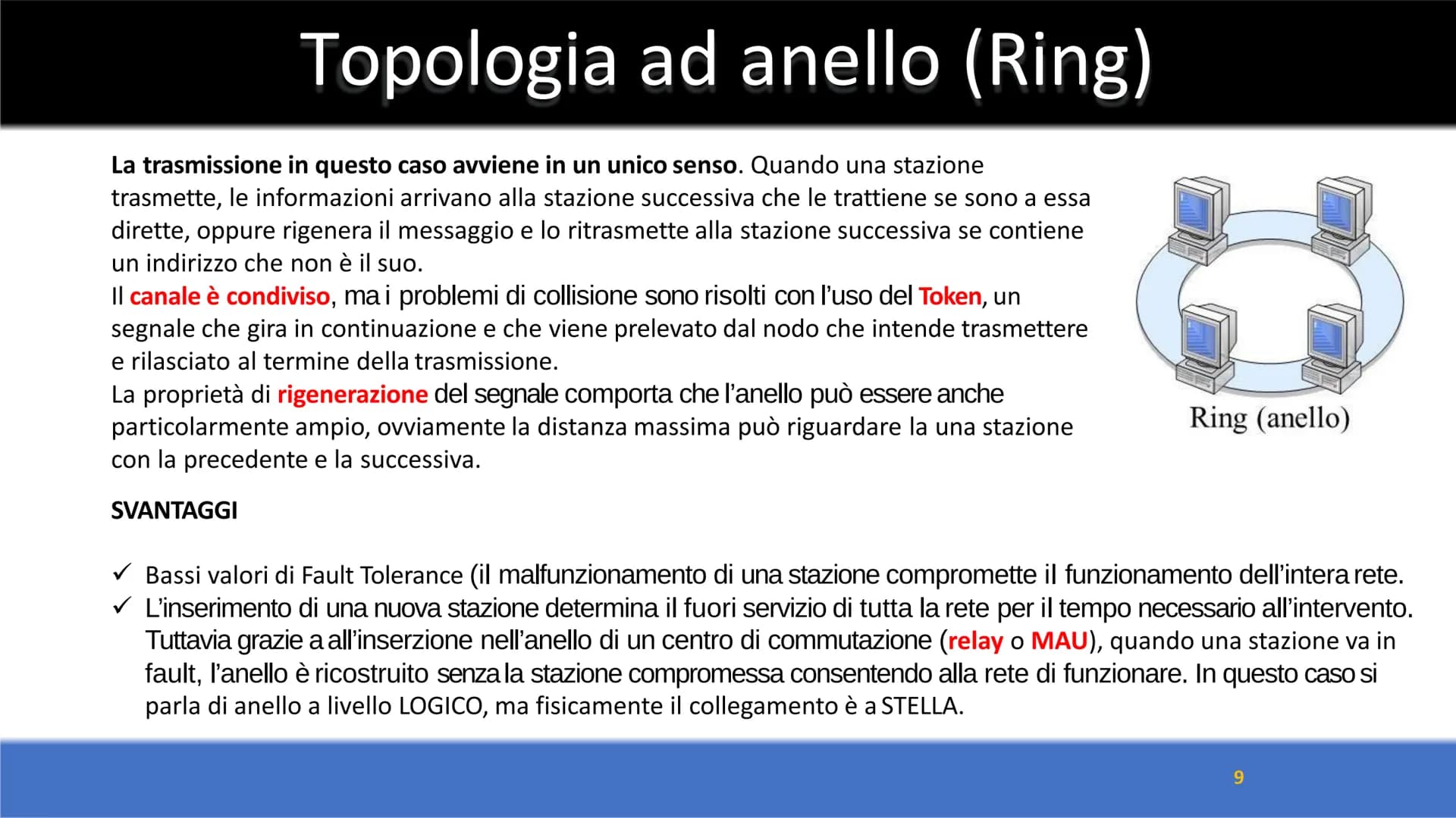Le reti di computer
1 Introduzione
DEFINIZIONE
Una rete di computer è un insieme di sistemi di elaborazione AUTONOMI, CONNESSI mediante oppo