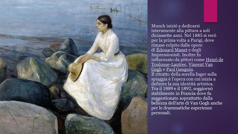 Edvard
Munch Attraverso l'arte cerco di vedere chiaro nella mia relazione con
il mondo, e se possibile aiutare anche chi osserva le mie oper